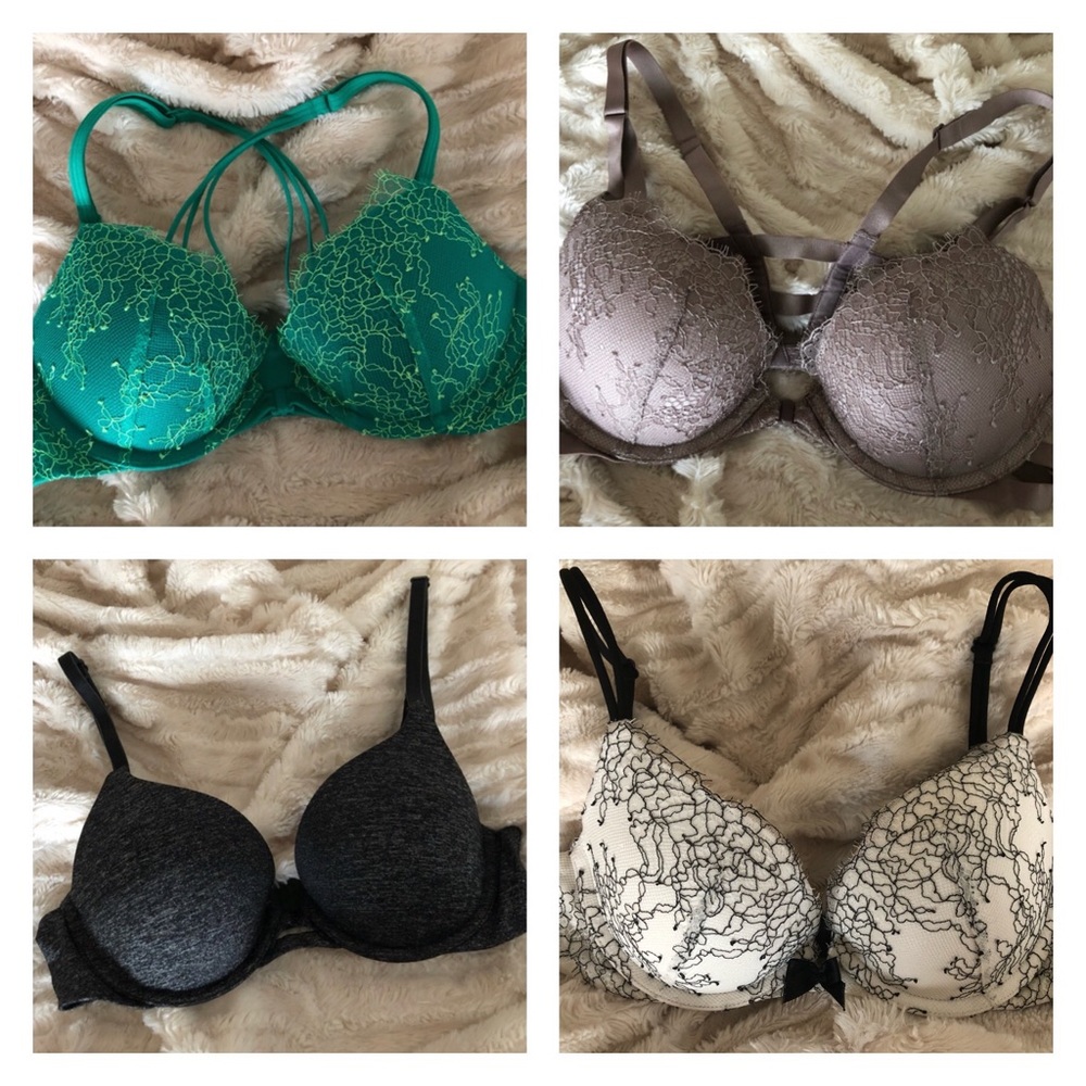 Bundle of 4 Victoria’s Secret Very Sexy and Padded Perfect Bras!